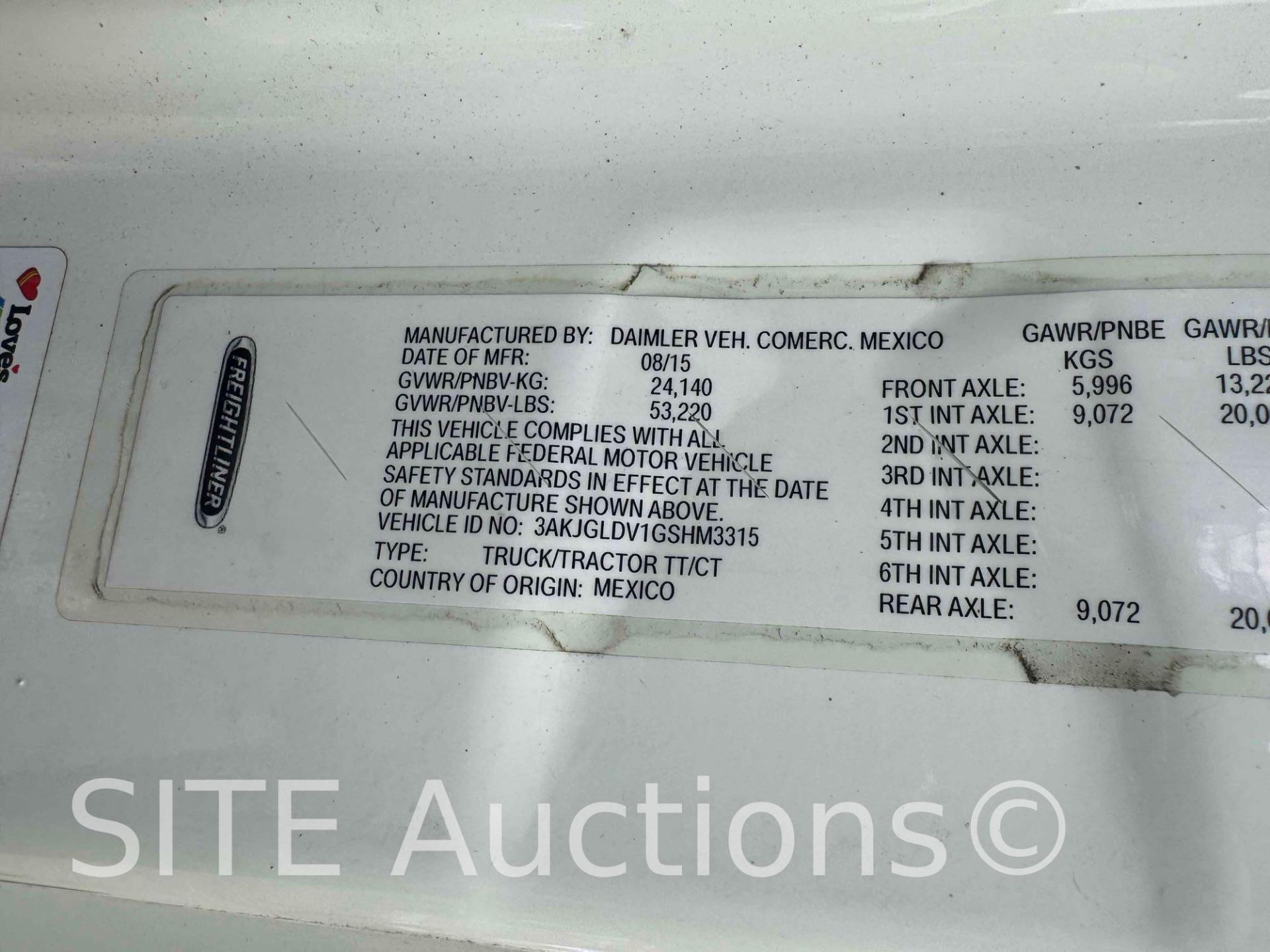 2016 Freightliner Cascadia T/A Sleeper Truck Tractor - Image 14 of 36