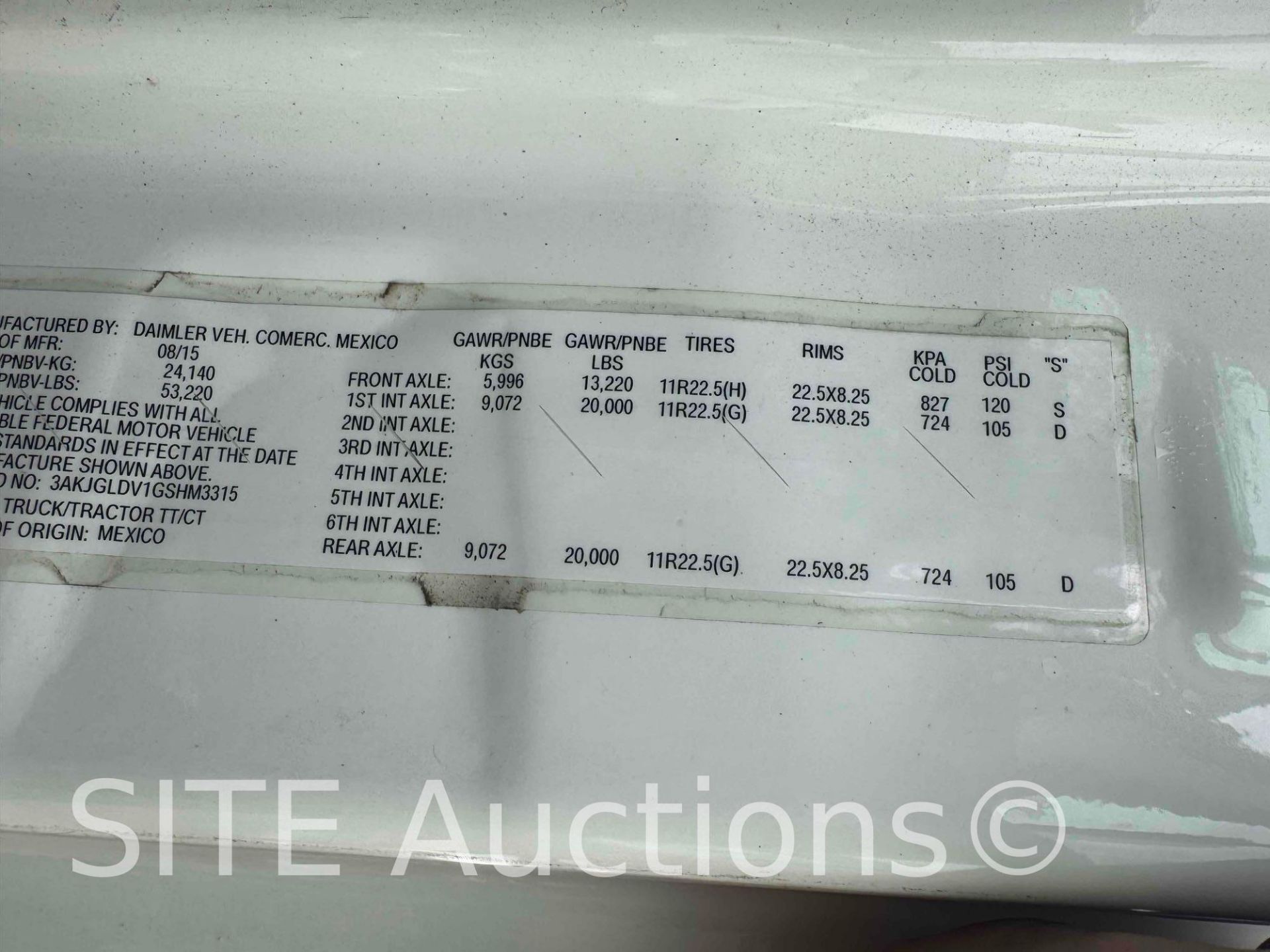 2016 Freightliner Cascadia T/A Sleeper Truck Tractor - Image 3 of 36