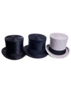 NO RESERVE: 20th Century, A group of three top hats