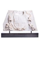 Italian, 18th Century, A carved marble armorial fragment