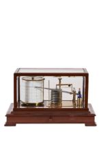 NO RESERVE: 19th Century, A mahogany and glass case barograph