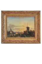 NO RESERVE: 19th Century, Dutch School, A bucolic dutch scene