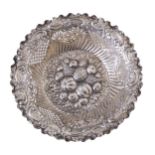 NO RESERVE: Early 20th Century, A hammered and pierced silver fruit bowl