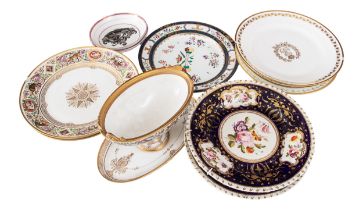 NO RESERVE: French/English, 19th/20th Century, A selection of plates and dishes