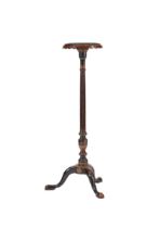 An Aesthetic Movement, Japanned torchere lamp stand