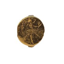 A rare solid gold 22 carat and Ancient Greek gold ring dating to the late 4th to early 5th Century B