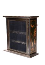 NO RESERVE: A small Chinoiserie glazed cabinet