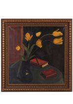 Piet van Wijngaerdt (1873 - 1964), Still life with tulips