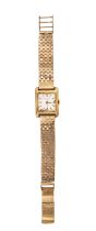 Patek Philippe, Circa 1950, An 18 carat gold square shaped ladies' wristwatch
