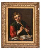 17th Century, Circle of Abraham Bloemaert, Boy with flute