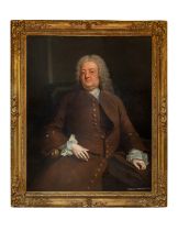 Circle of Thomas Hudson, Three-quarter length portrait of William Osborne, Esq.