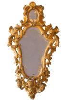 19th century, a pair of giltwood girandoles