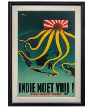 Patrick Cokayne Keely (d.1970), 'Indie Moet Vrij!', 1944