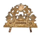 British, 17th century, A giltwood cresting