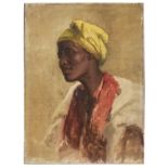 Attributed to Wilhelm Kuhnert (1865 - 1926), Portrait of a North African