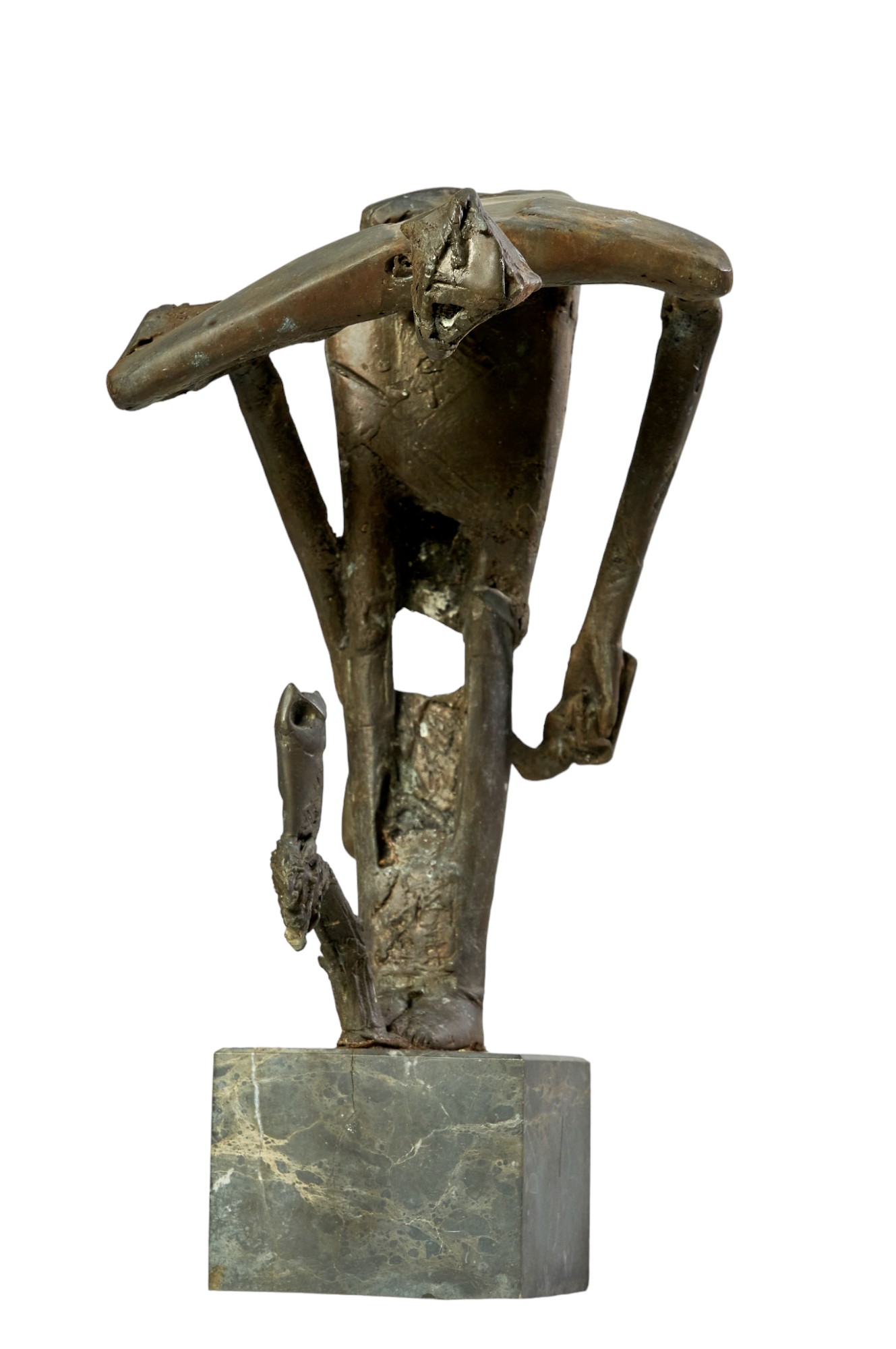 Alexander Haitov (b. 1954), Bulgarian, A metal sculpture of a farmer - Bild 5 aus 6