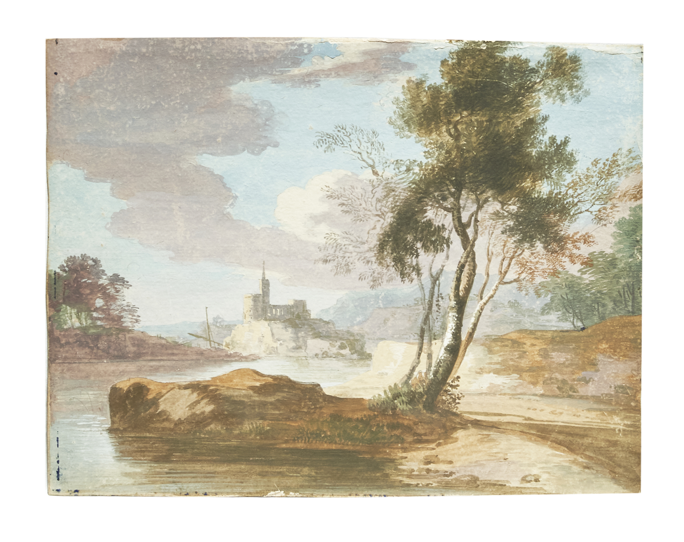 Attributed to Paul Sandby (1731-1809), British, Two watercolour landscapes - Bild 2 aus 2