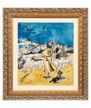 NO RESERVE: Yves Brayer (1907 - 1990), A shepherd and his flock