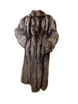 Continental, Circa 1990, A three-quarter length silver fox fur coat