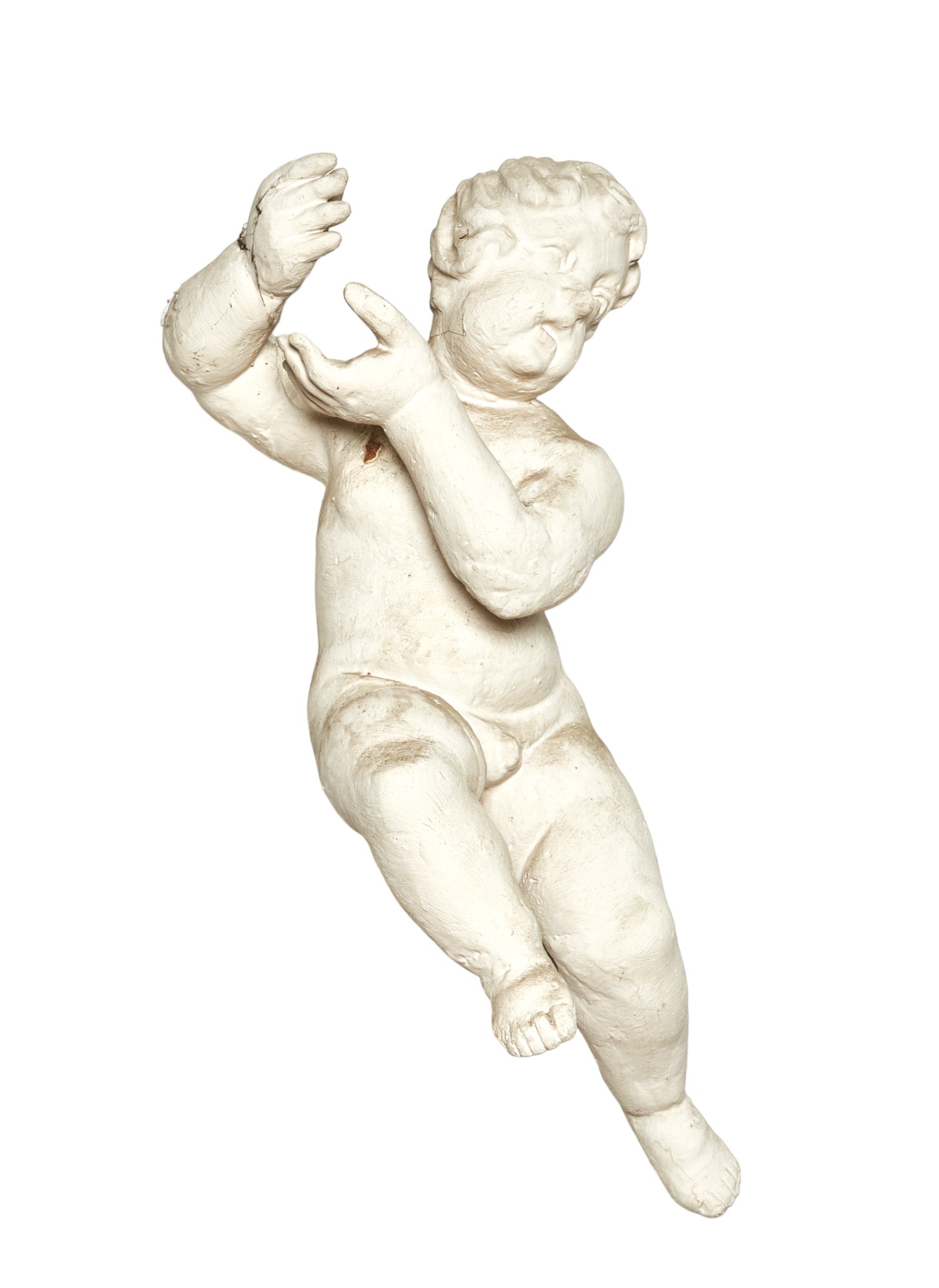 NO RESERVE: British, 20th Century, A large pair of plaster putti