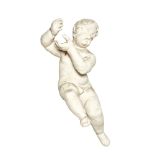 NO RESERVE: British, 20th Century, A large pair of plaster putti