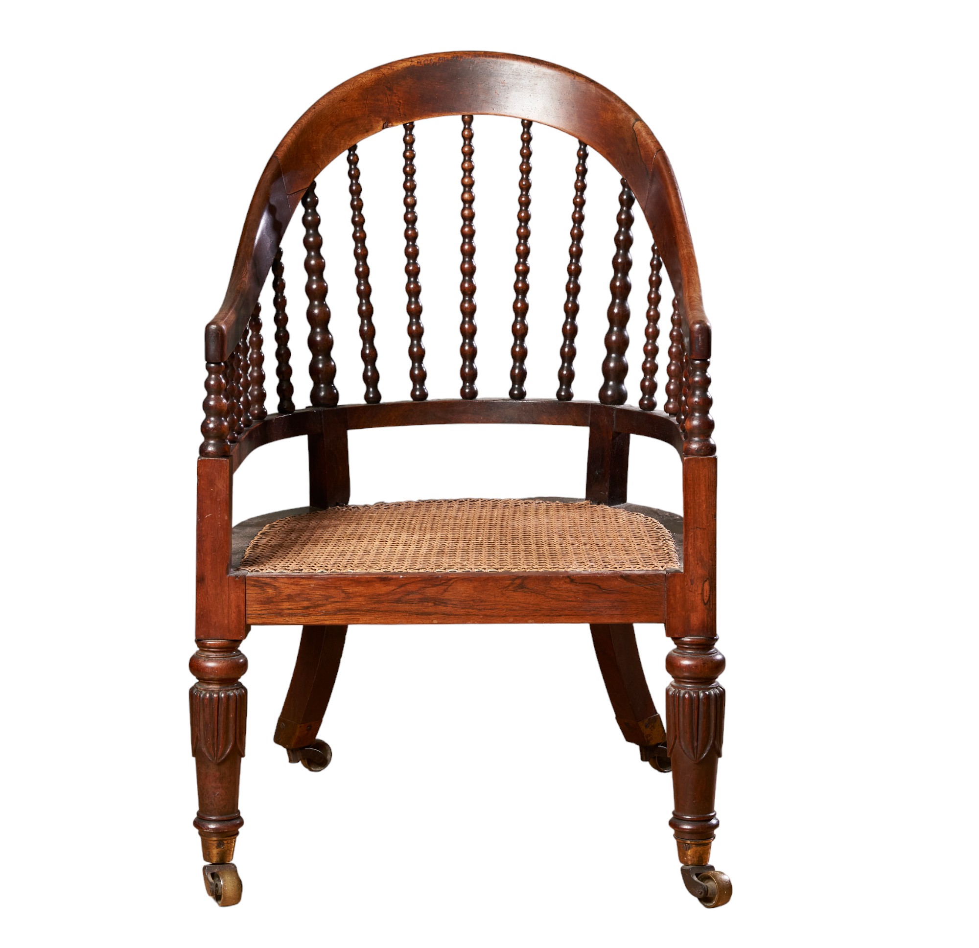 19th century, A bobbin-backed armchair - Image 2 of 2