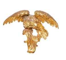 NO RESERVE: British, Regency, A carved giltwood eagle mirror pediment