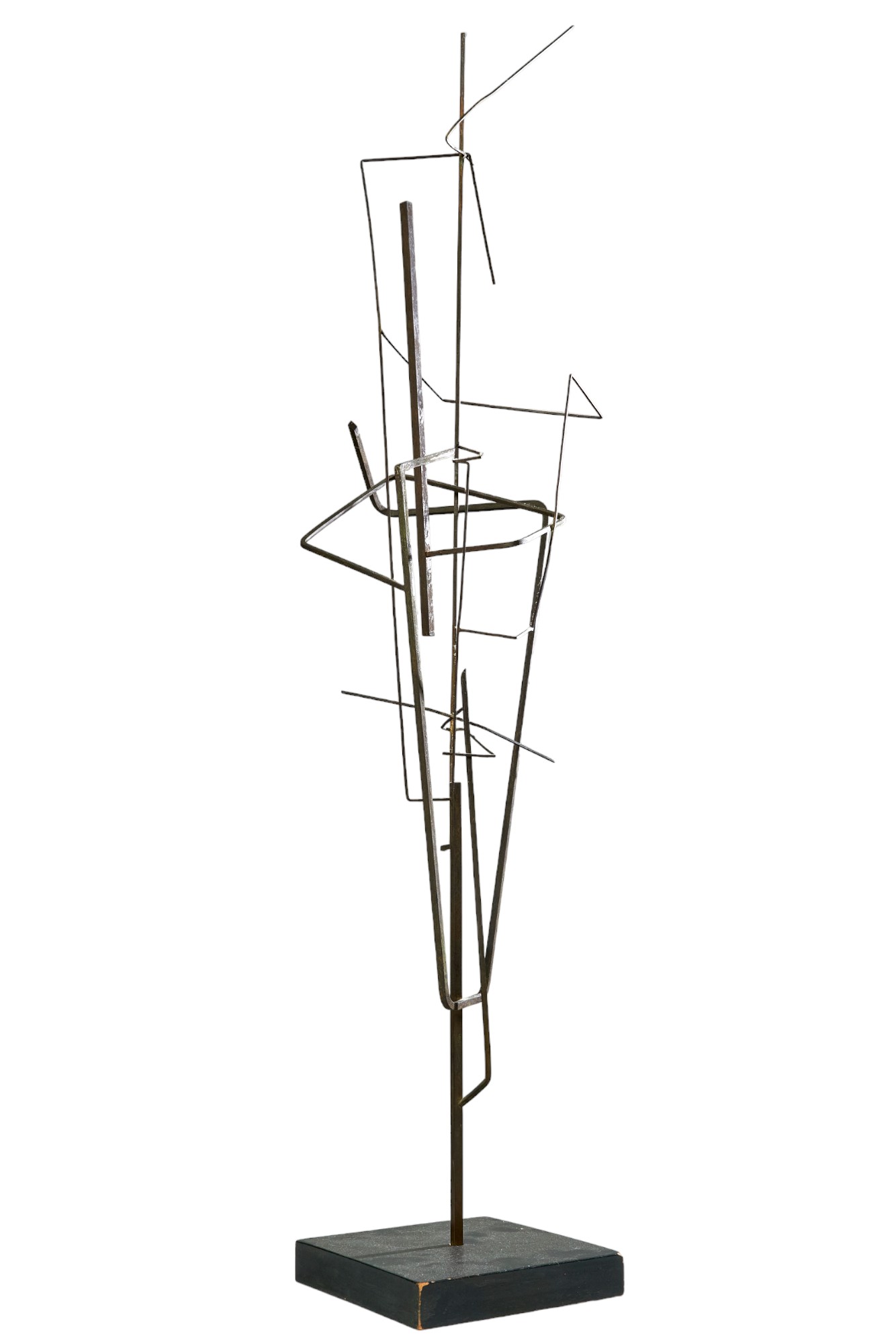 Zbigniew Adamowicz (1916-1960), An abstract bronze upright mobile - Image 3 of 5