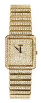 Piaget, Circa 1990, A unisex diamond set gold wrist watch