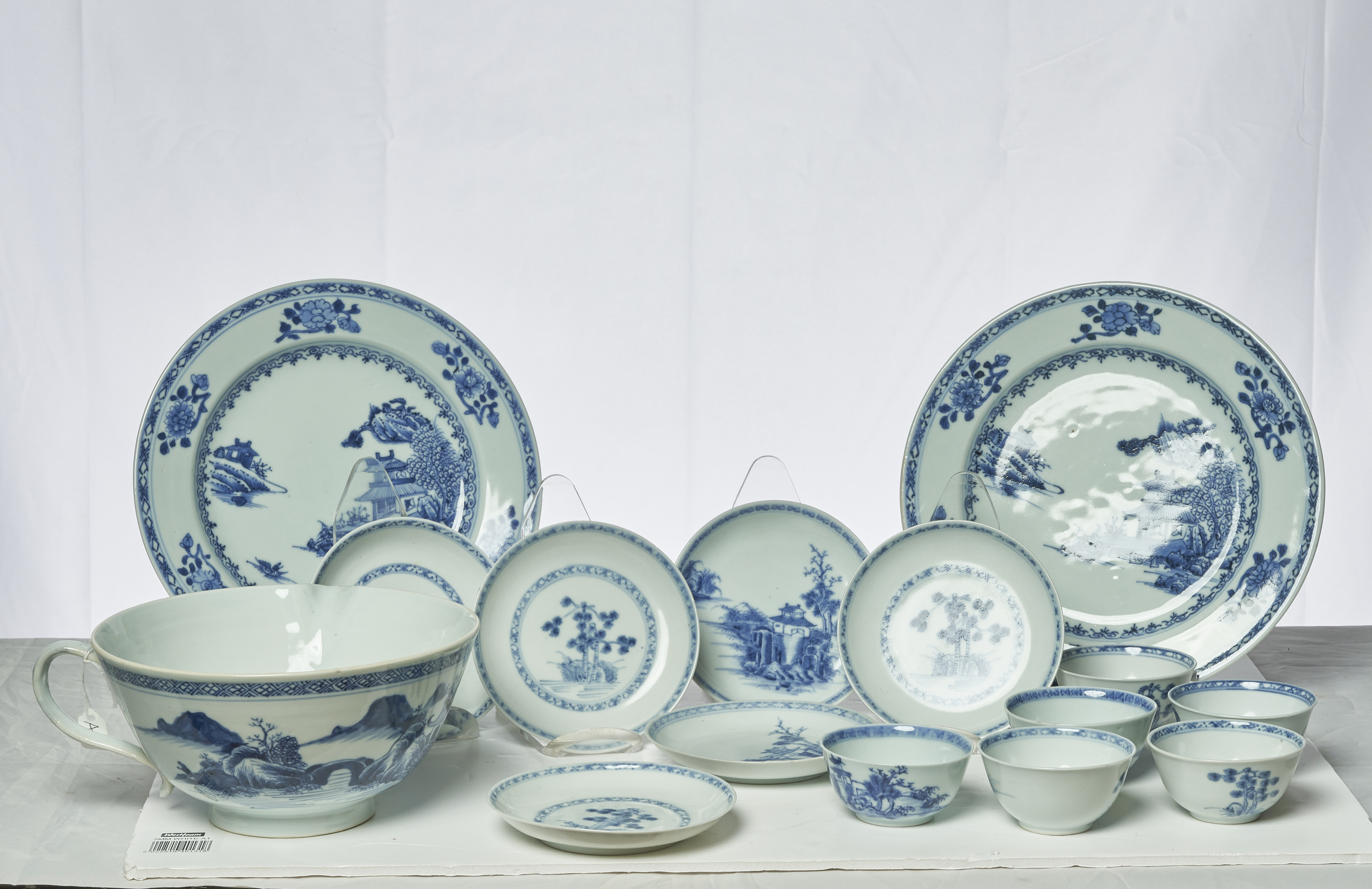 Chinese, 18th century, An assorted lot of 'Nanking Cargo' porcelain