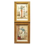 NO RESERVE: 19th Century, A pair of prints describing Officer des Lancers de la Garde