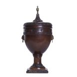 Adams style, A mahogany and ormolu urn