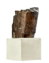 Branko†Ruûi? (1919ñ1997), Croatian, A bronze brutalist sculpture on a wooden base