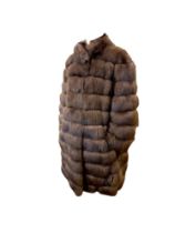 Yves Solomon, Contemporary, An elegant Fonc Fonce Russian sable three-quarter length fur coat