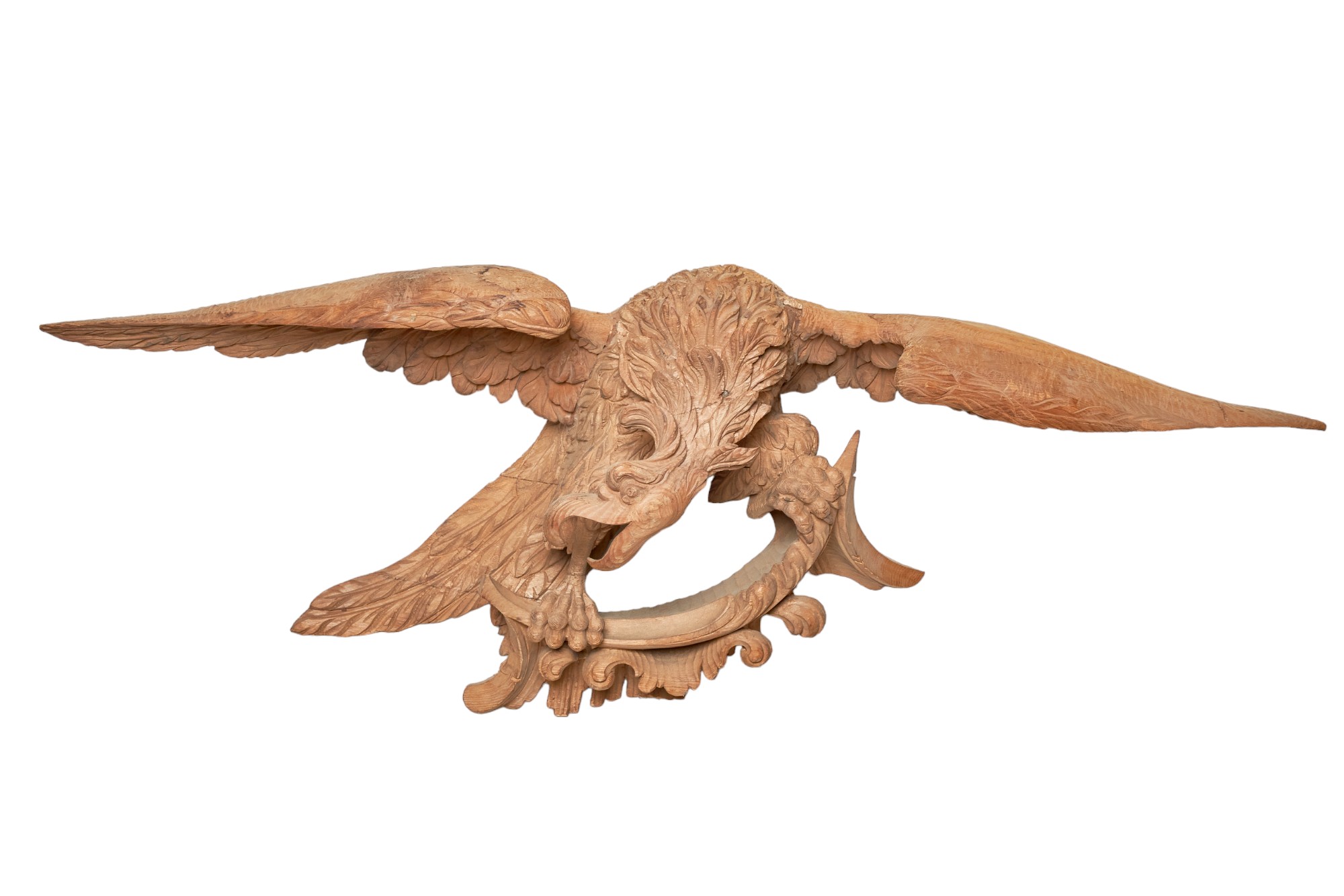 British, 18th Century and later, A group of eight carved giltwood bird architectural elements - Image 6 of 8