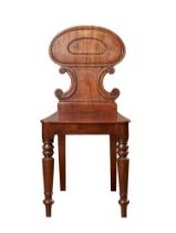 NO RESERVE: 19th Century, A mahogany hall chair