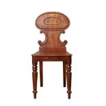 NO RESERVE: 19th Century, A mahogany hall chair