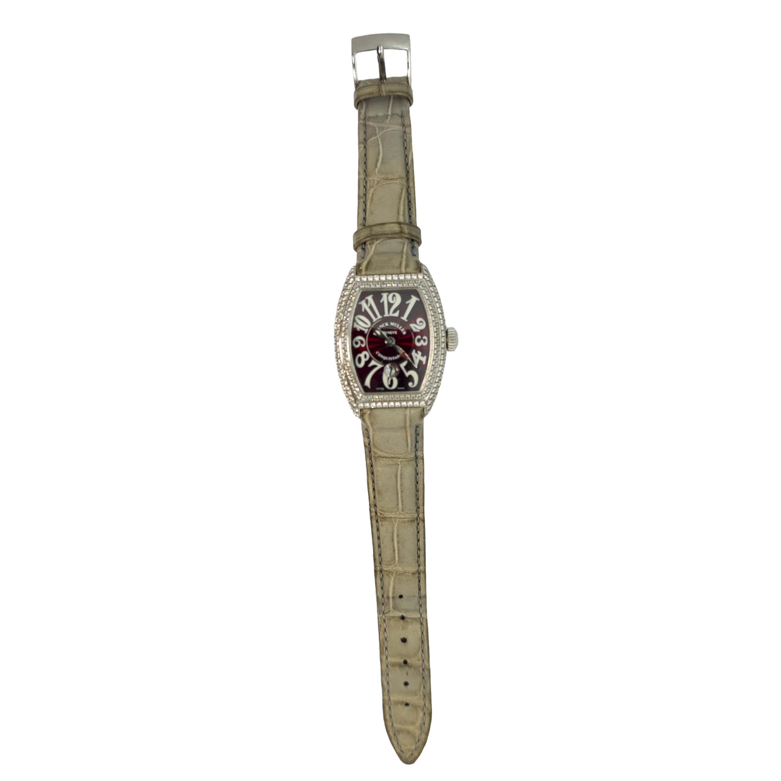 Franck Muller, Contemporary, A diamond set 18 carat white gold 'Conquistador' lady's wristwatch