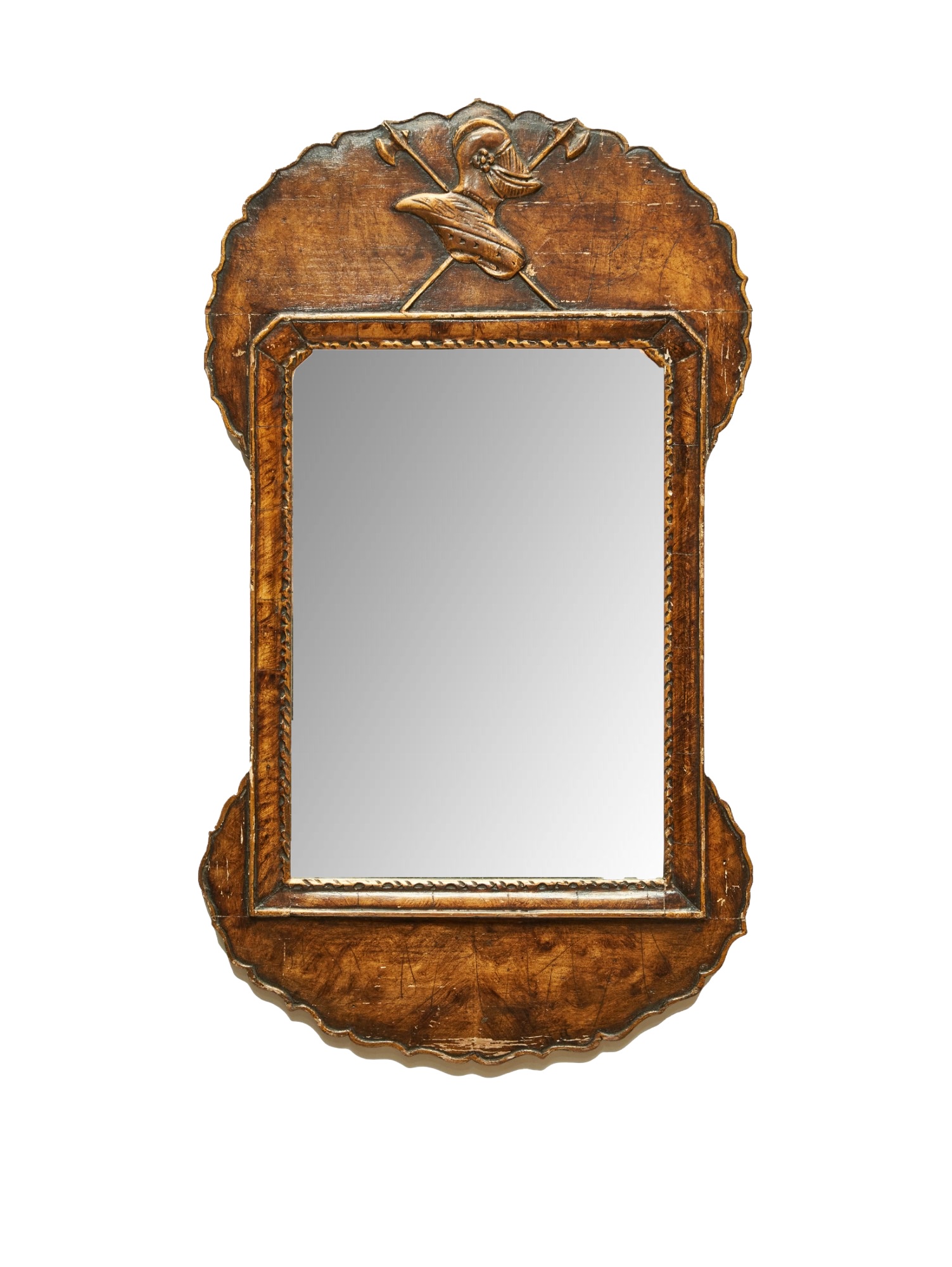 18th century, pine mirror