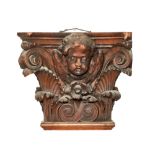 NO RESERVE: British, 19th Century, Two carved architectural putti elements