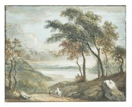 Attributed to Paul Sandby (1731-1809), British, Two watercolour landscapes
