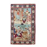 A fine quality Kashan rug, A Hunting Party