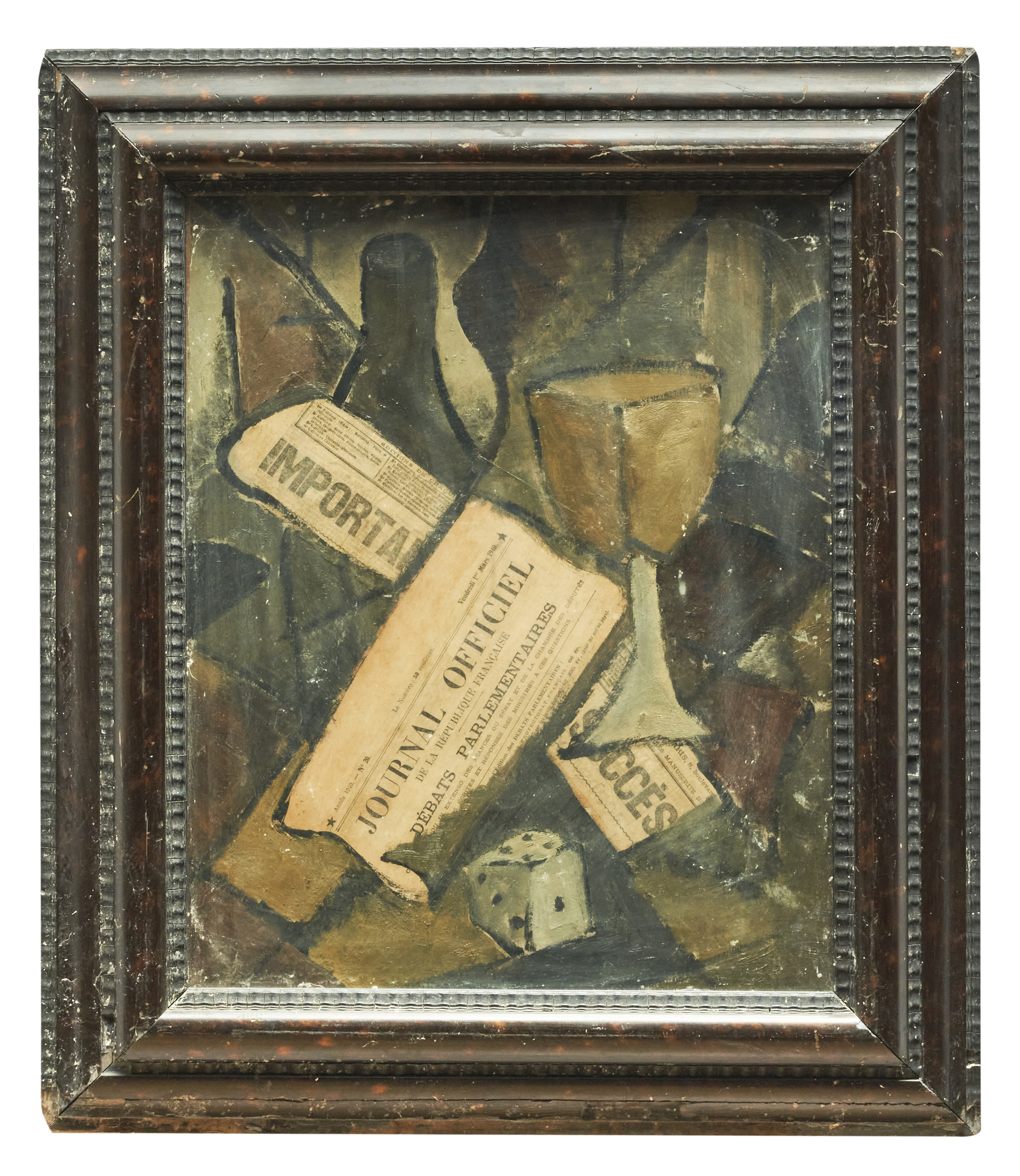 French, Mid-20th Century, Still life with newspapers