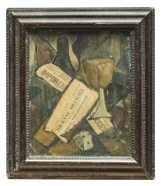 French, Mid-20th Century, Still life with newspapers