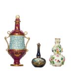 Continental, 19th Century, Three small porcelain items