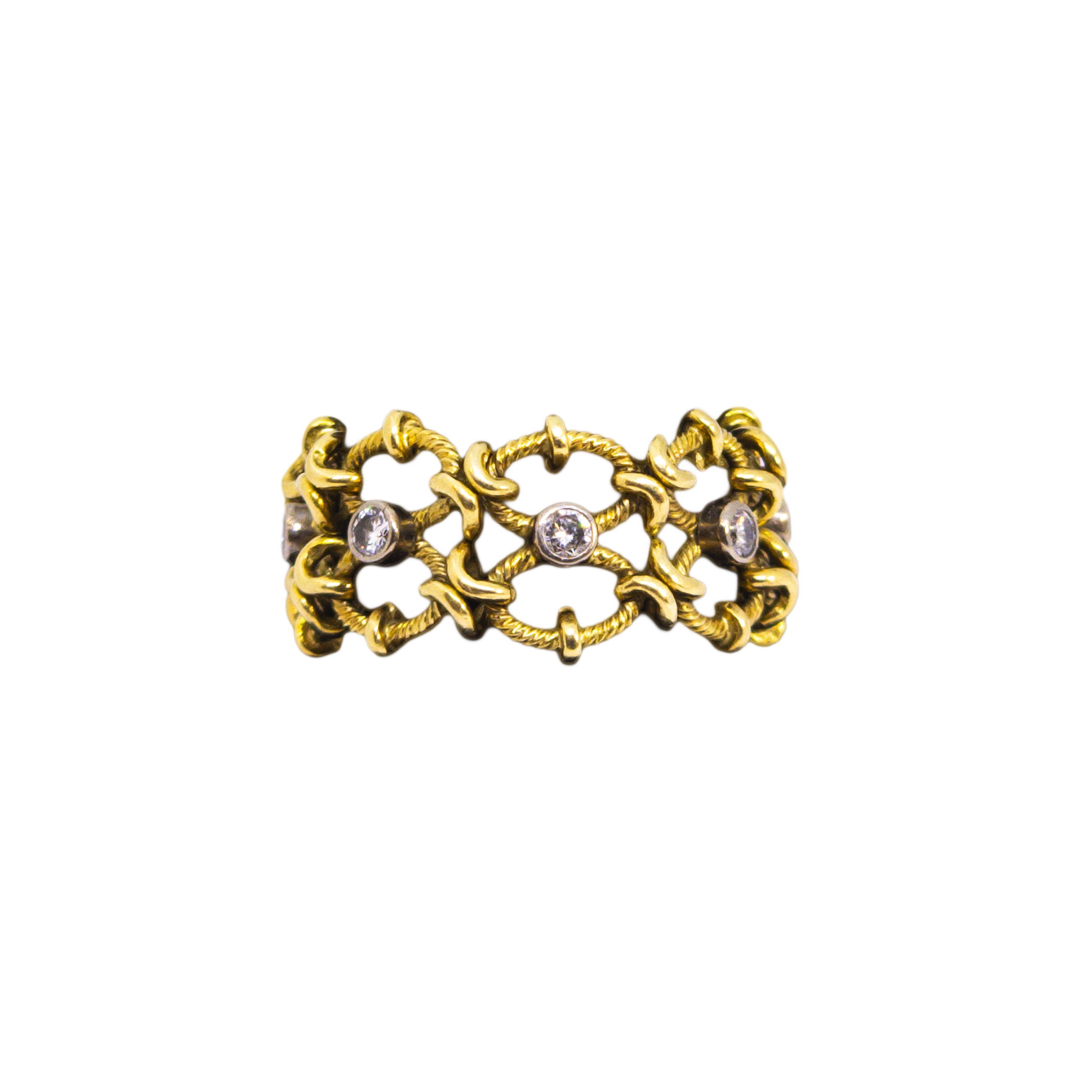 Cartier, Circa 1970, A diamond and 18 carat yellow gold 'Penelope' ring