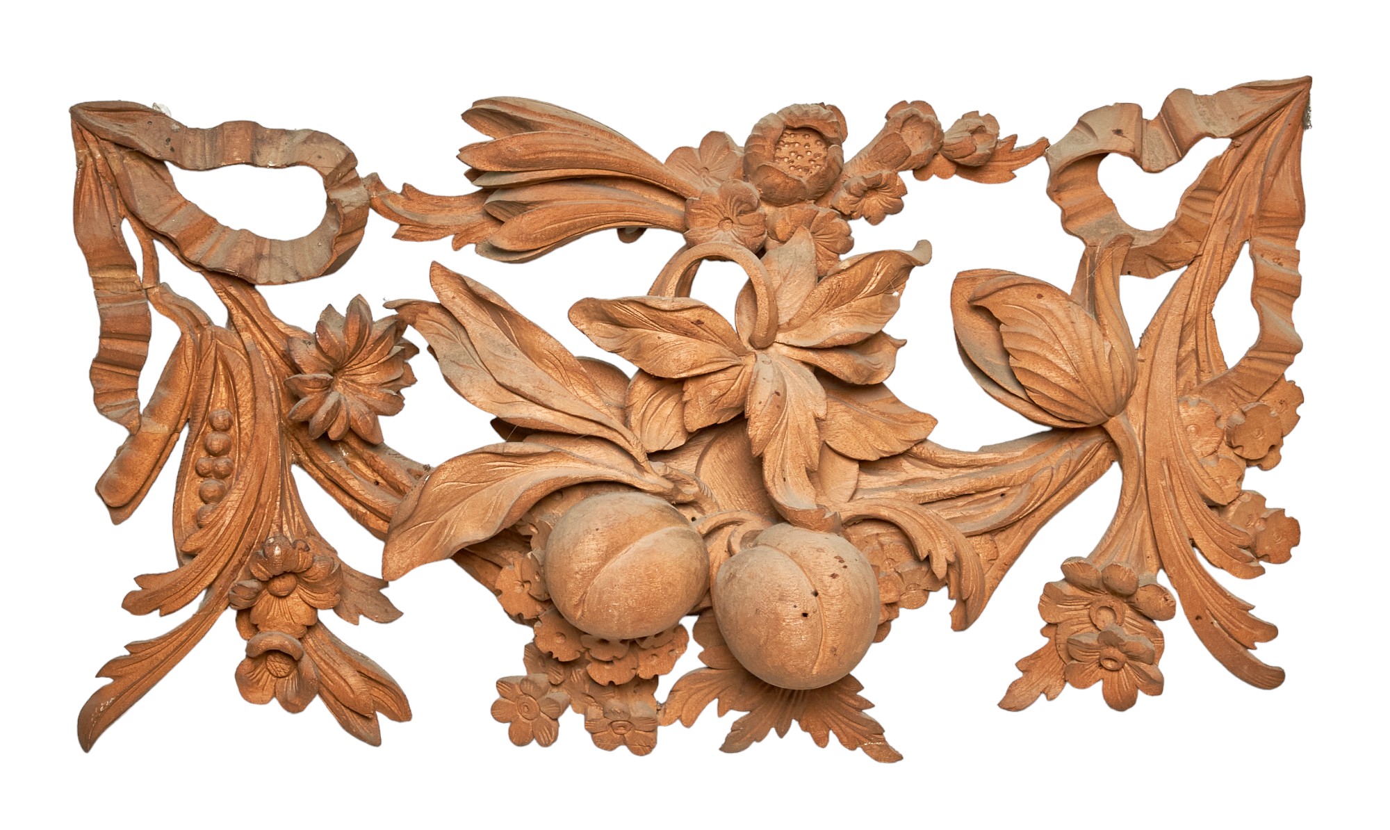 British, 20th Century, Manner of Grinling Gibbons, A group of three carved architectural elements - Image 2 of 3