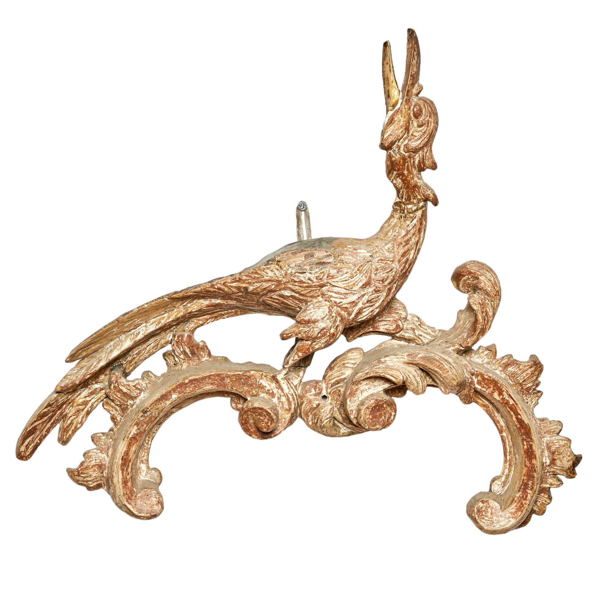 British, 18th Century and later, A group of eight carved giltwood bird architectural elements