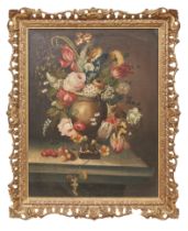 British, 18th Century, A floral still life