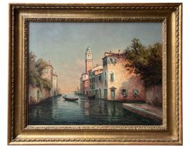 Antoine Bouvard (1870 - 1956), a Venetian canal
